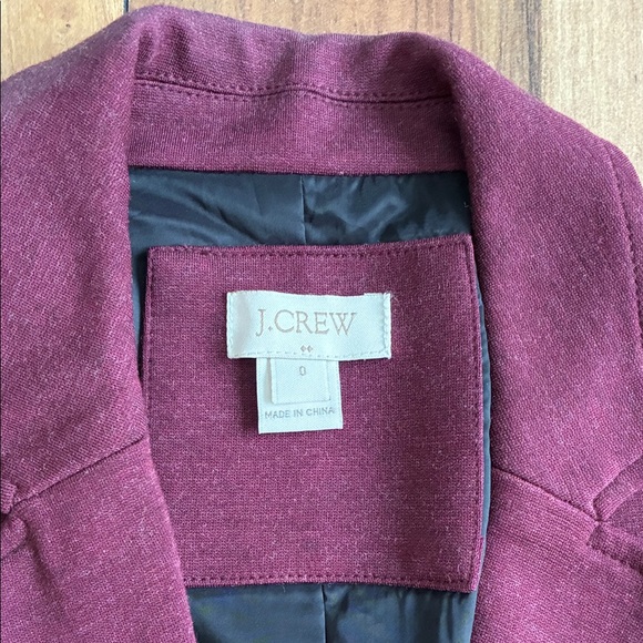 J. Crew Factory Burgundy Women's Blazer - Picture 3 of 7